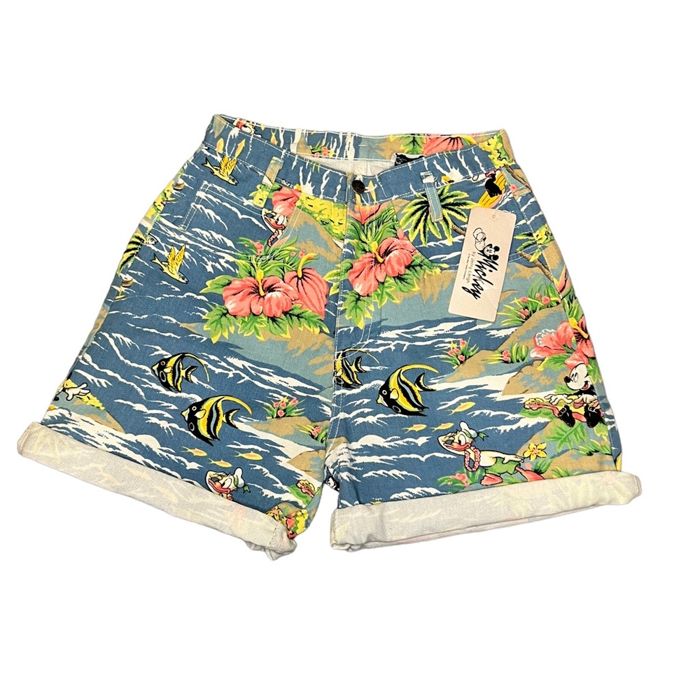 Disney Mickey Mouse 80’s Jean Shorts by Larry Leigh